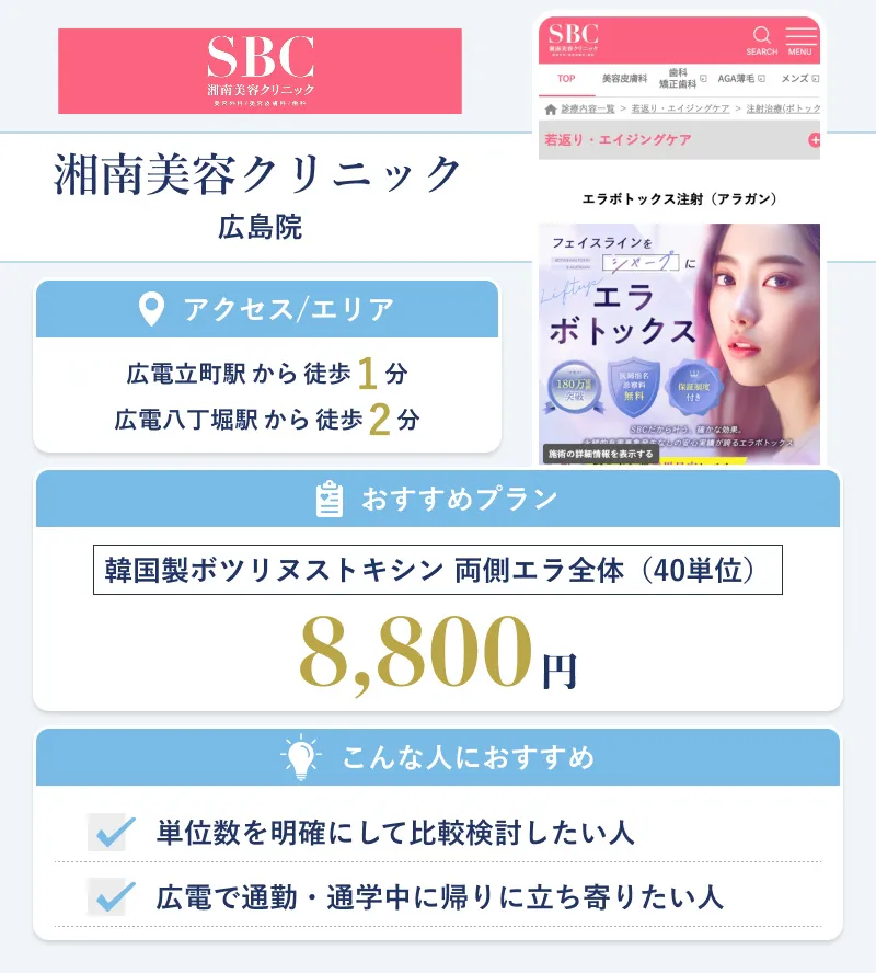 湘南美容クリニック 広島院