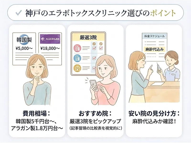 神戸のエラボトックスおすすめクリニック