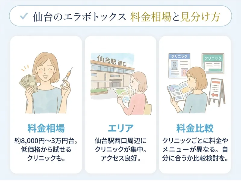 仙台のエラボトックス料金相場