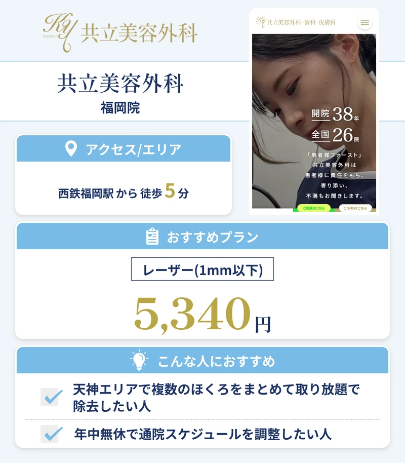 共立美容外科 福岡院