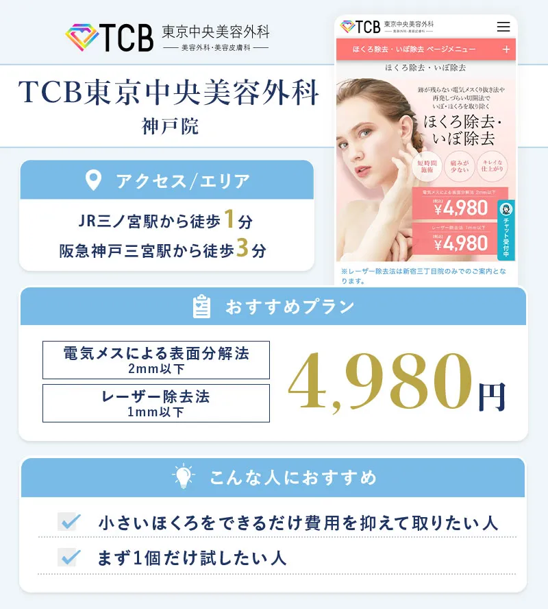 TCB東京中央美容外科 神戸院