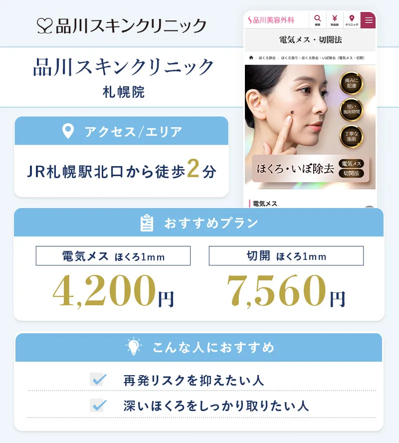 品川スキンクリニック札幌院