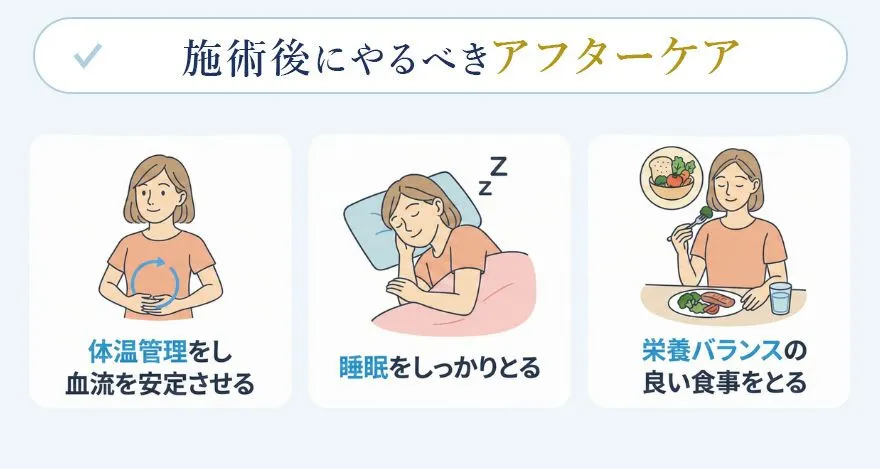 脂肪が定着するまでにやるべきアフターケア