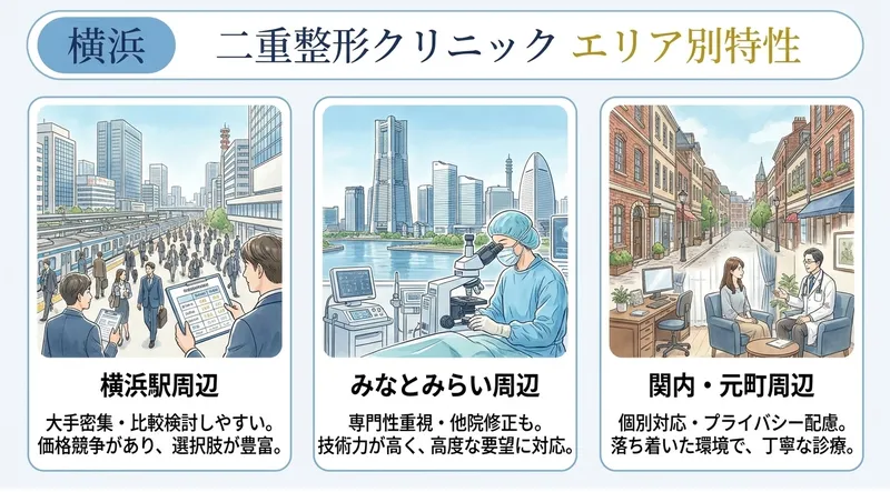 横浜のクマ取りのエリア別特徴