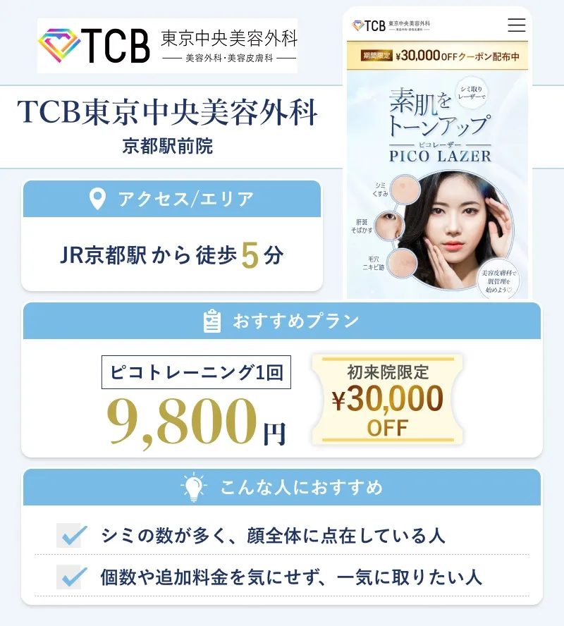 TCB東京中央美容外科 京都駅前院