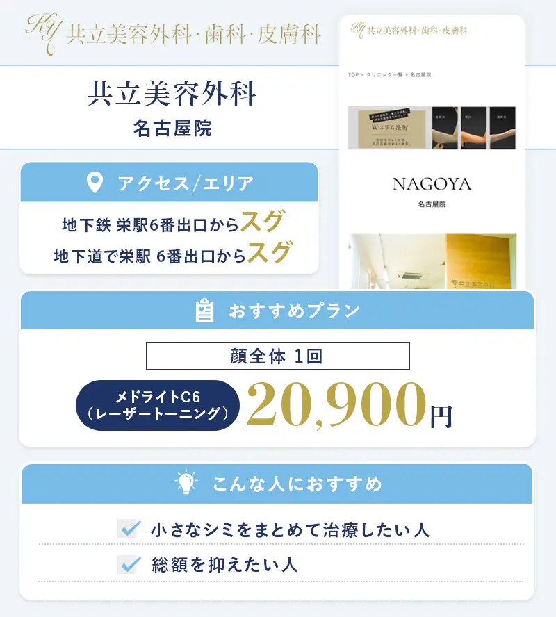 共立美容外科 名古屋院