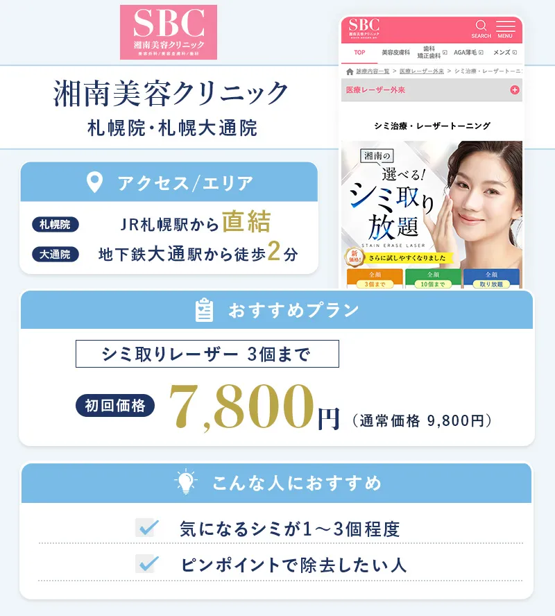 湘南美容クリニック 札幌院