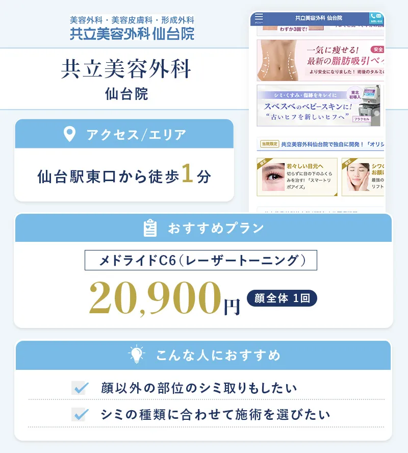 共立美容外科 仙台院