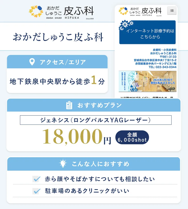 おかだしゅうこ皮ふ科