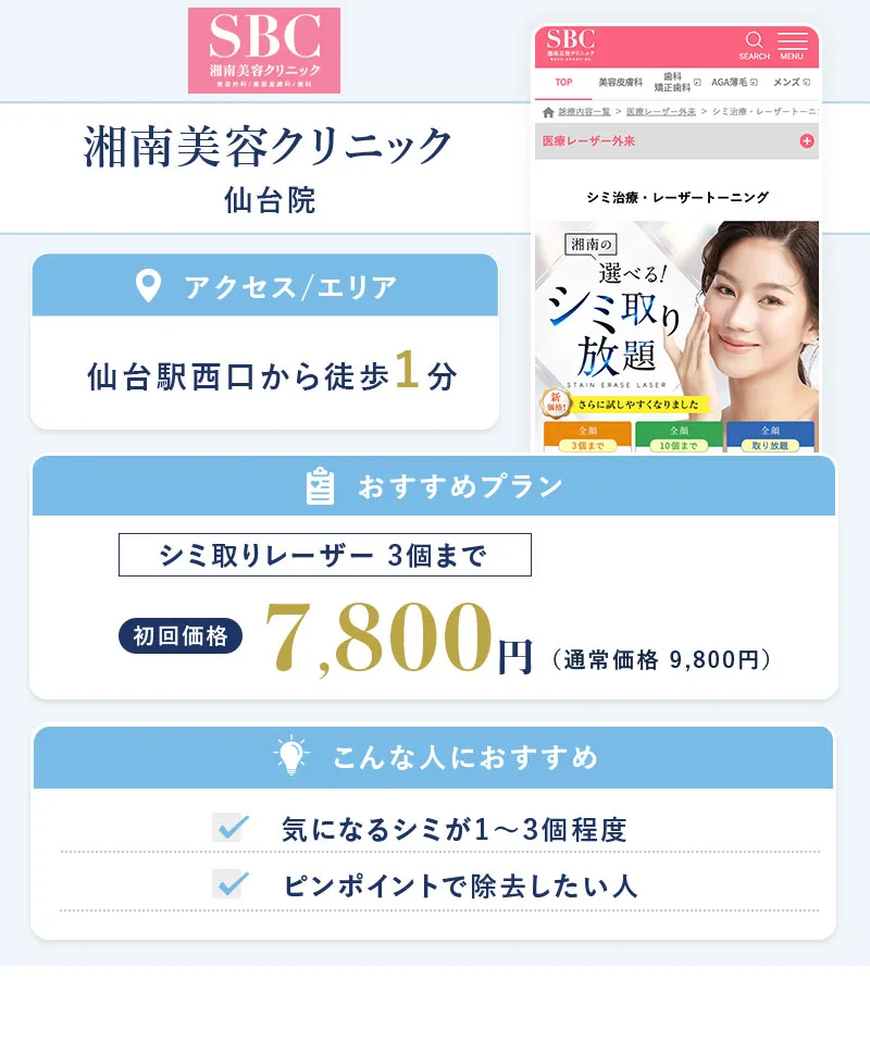 湘南美容クリニック 仙台院